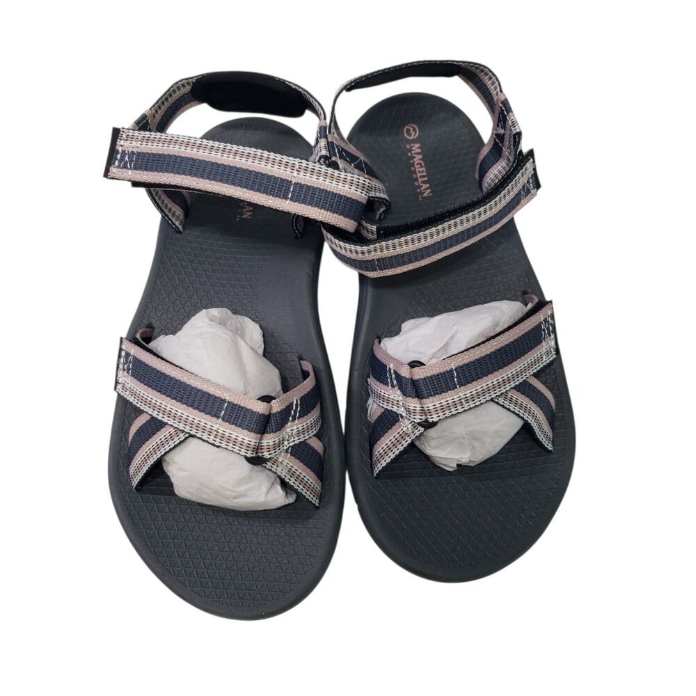 NEW Magellan Outdoor Women's Sandals, Pink, Grey, Black, Size 8 B